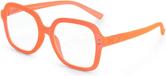 Looplabb Damentaugliche Lesebrillen +1.50 in Orange Farbe