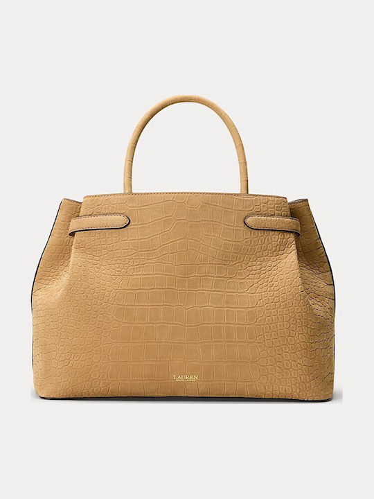 Lauren Leather Women's Crossbody / Handbag Tabac Brown