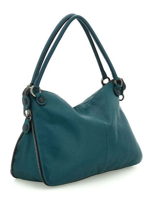 G14 Edgy Size Leather Women's Shoulder / Crossbody Bag Green