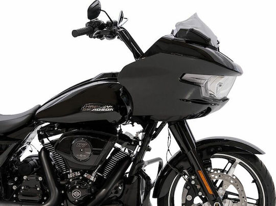 Klock Werks Мотоциклетна Желатина Carbon Flare Kww-01-0708-t Harley Davidson Fltrxstse 1977 Abs 24 Сив