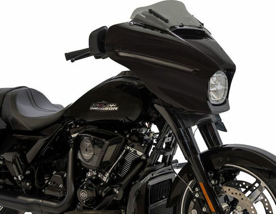 Klock Werks Мотоциклетна Желатина Carbon Flare Kww-01-0722-t Harley Davidson Flhxse 1977 Abs 24 Сив