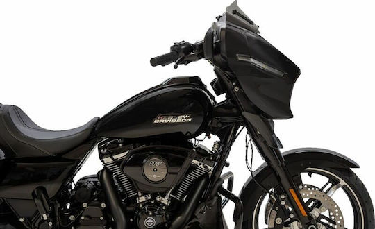 Klock Werks Мотоциклетна Желатина Carbon Flare Kww-01-0722-t Harley Davidson Flhxse 1977 Abs 24 Сив