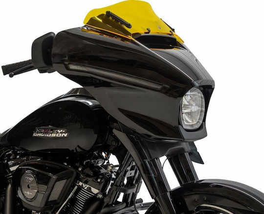 Klock Werks Мотоциклетна Желатина Carbon Flare Kww-01-0743 Harley Davidson Flhxse 1977 Abs 24 Жълта
