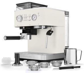 Kitchenaid Automatic Espresso Machine 1450W 15bar Pressure with Grinding Mill Porcelain 5KES6551EPL