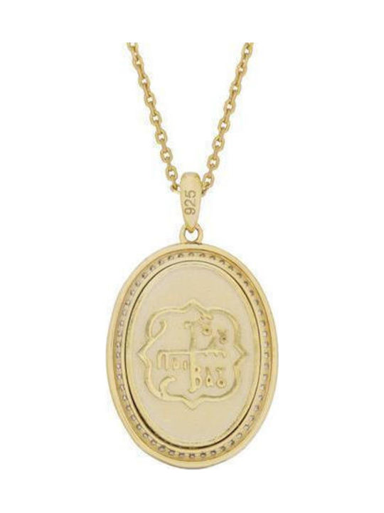 Halskette Talisman Göttliche Mutter aus Silber