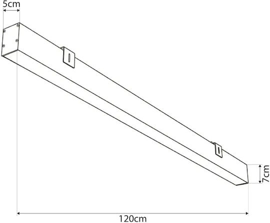 kelvo Modern Wall Lamp with Integrated LED and Warm to Cool White Light 5x7x7cm