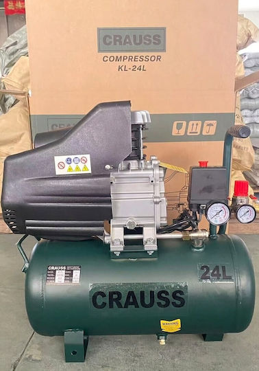 Ehome Einphasiger Luftkompressor mit Leistung 2hp und Luftkammer 24lt