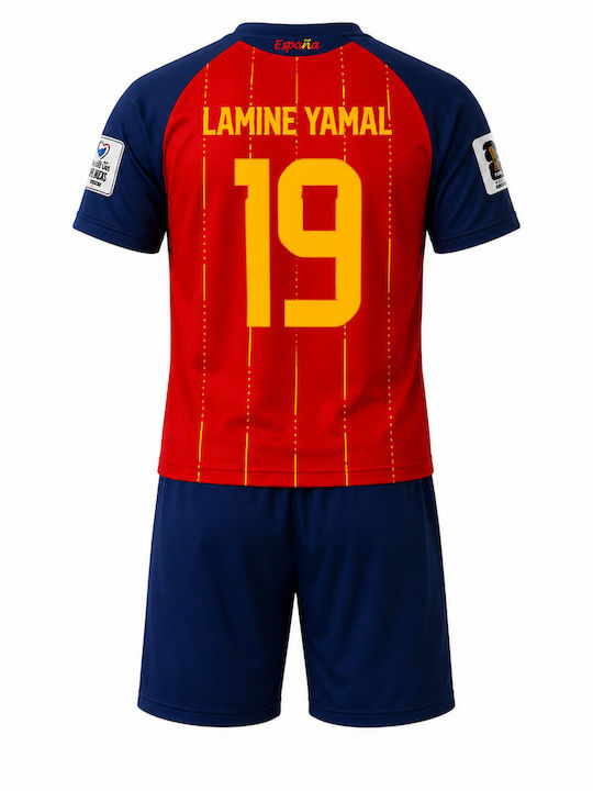 Бебешки Комплект Футбол Национален Отбор Испания Lamine Yamal Es55bb-19