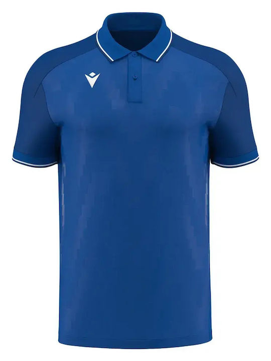 Echoes Polo Herrenblusen Royal Blau/Weiß