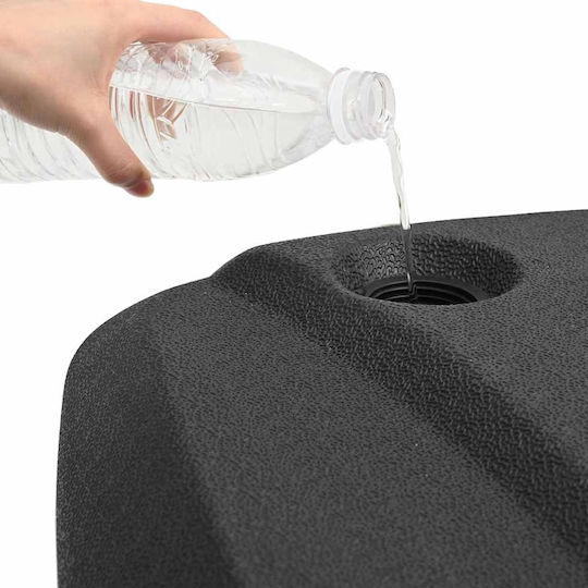 Gardalux Beach Umbrella Base Cross Plastic 58mm 60lt Black
