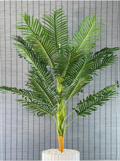 Stewehome Dekoratives Künstliches Areca-Palmenbaum Topfpflanze Für Wohnzimmer 18 Blätter