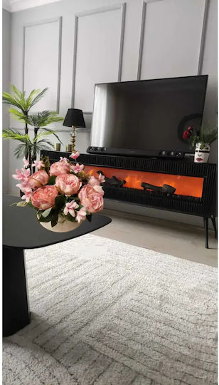 Stewehome Dekorative Künstliche Blumen & Pflanzen Pfingstrose Perlen Weiße Luxuriöse Glasvase Büro 30x30x31 Cm Stewehome Dekorative Künstliche Blumen & Pflanzen Pfingstrose Perlen Weiße Luxuriöse Glasvase Büro 30x30x31 Cm