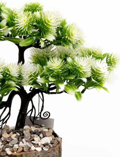 Stewehome Artificial Bonsai Tree Potted Wood Stone Detail