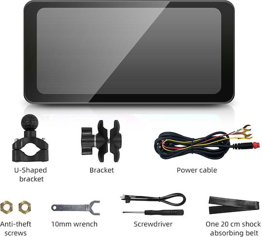 Οθόνη Πλοήγησης Digital Iq 6 3" Tpms Αδιάβροχη Ipx7 Apple Carplay Android Auto
