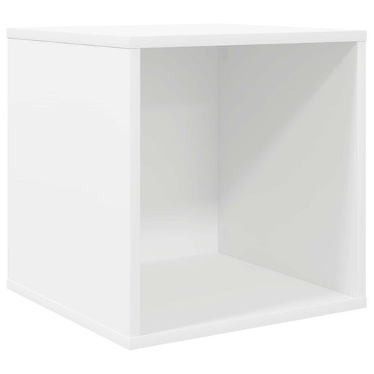 vidaXL Vinyl Album Box White 37 x 36,5 x 38 cm