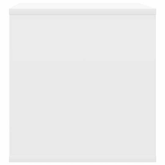 vidaXL Vinyl Album Box White 37 x 36,5 x 38 cm