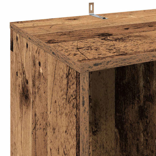 vidaXL Vinyl Record Cabinet Oak Wood 44,5x36,5x74,5 cm 1 pc