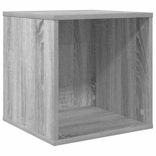 vidaXL Vinyl Record Album Box 2 pcs Grey Sonoma 37 x 36,5 x 38 cm