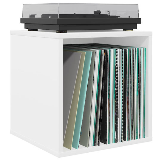 vidaXL Vinyl Record Album Box 2 pcs White 37 x 36.5 x 38 cm