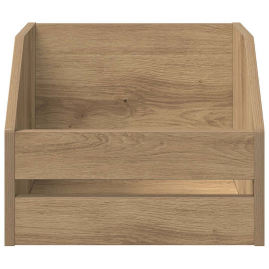 vidaXL Vinyl Album Box 2 pcs Artisan Oak 38 x 30 x 29 cm