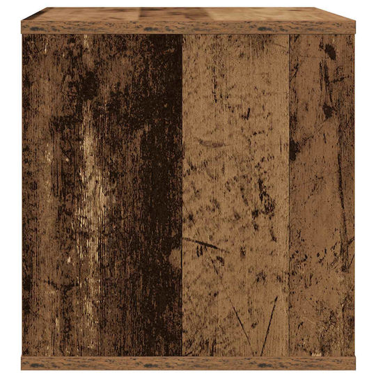 vidaXL Vinyl Record Album Box 2 Pcs Oak Wood 37 x 36,5 x 38 cm