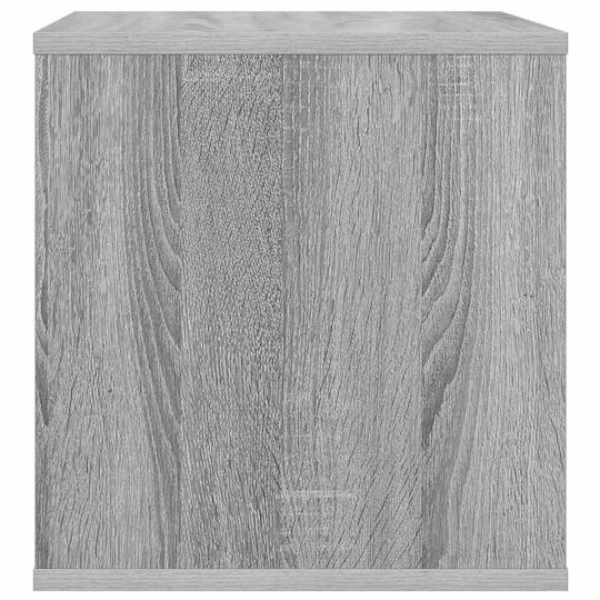 vidaXL Vinyl Record Album Box 2 pcs Grey Sonoma 37 x 36,5 x 38 cm