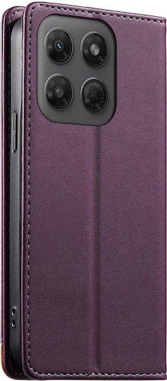 Motorola Edge 70 Fusion 5g Case Dierfeng Strong Magnetic Leather Wallet Purple