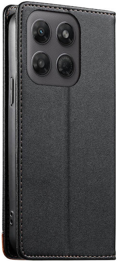 Motorola Edge 70 Fusion 5g Case Dierfeng Strong Magnetic Leather Wallet Black