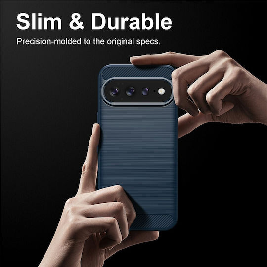 Case Google Pixel 11 Pixel 11 Pro Techsuit Carbon Silicone Blue