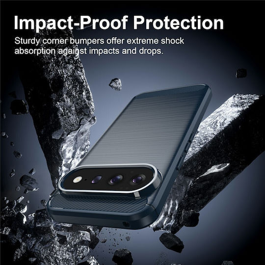 Case Google Pixel 11 Pro Xl Techsuit Carbon Silicone Blue