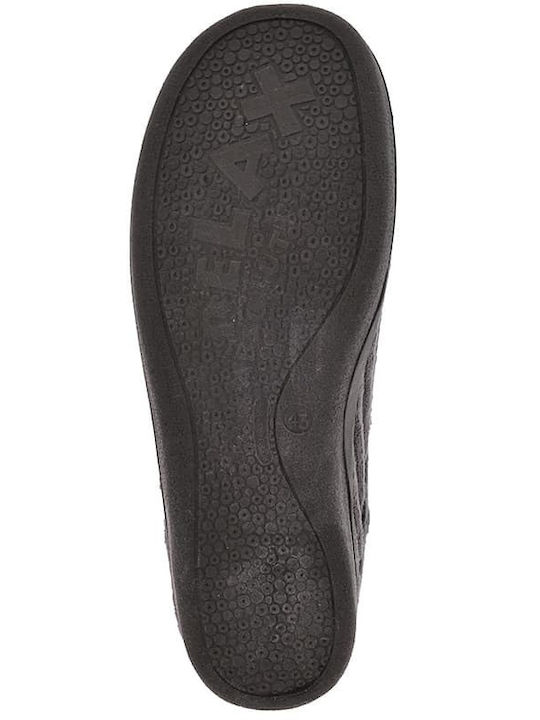 Herren Hausschuhe Grau 12027-Grau