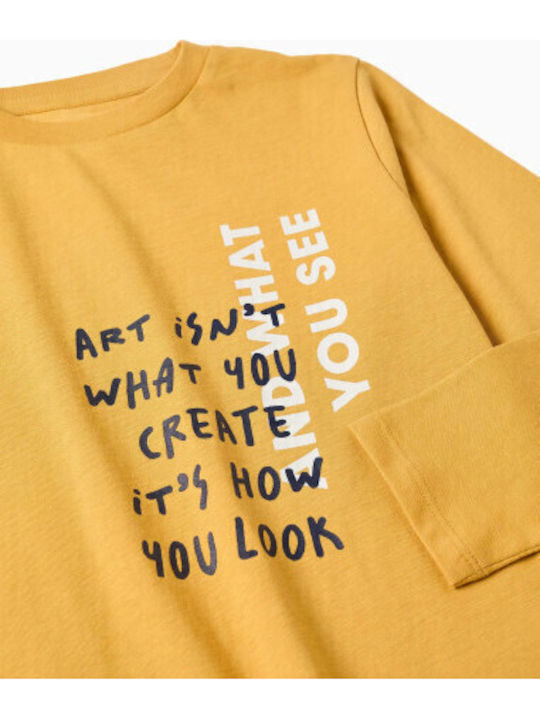 Kids Long-Sleeved Mustard Top