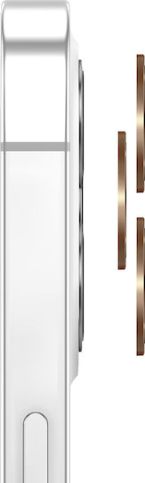 Zanaé Camera Protector Iphone 12 Pro Max In Tempered Glass Aluminium Golden