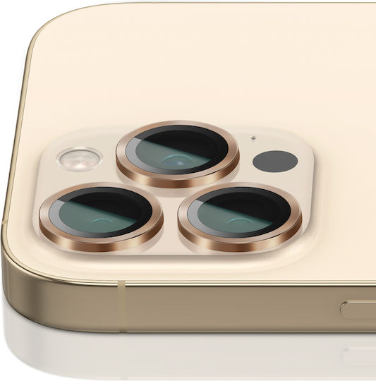 Zanaé Протектор за камера на мобилен телефон iPhone 13 Pro 13 Pro Max Закалено стъкло Златист
