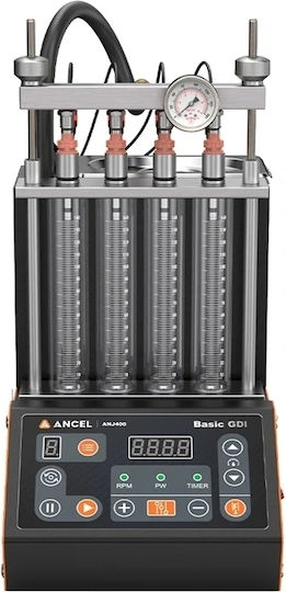 Тестер и почистващ уред за инжектори Ancel Anj400 4 инжектора 100w ултразвук 0-8 bar EFI GDI дигитален екран