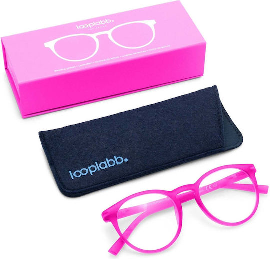 Looplabb Lesebrillen +2.00 in Rosa Farbe