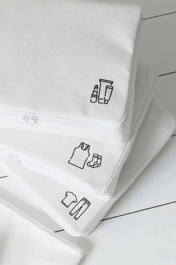 Stewehome Suitcase Storage Organizer Set Travel 6 Pieces Polyester 25x40 Cm