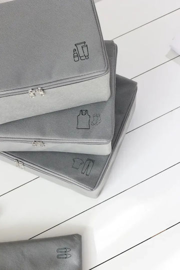 SteweHome Set de Organizatoare de Depozitare pentru Valiză Călătorii 6 Bucăți Poliester 25x40 Cm