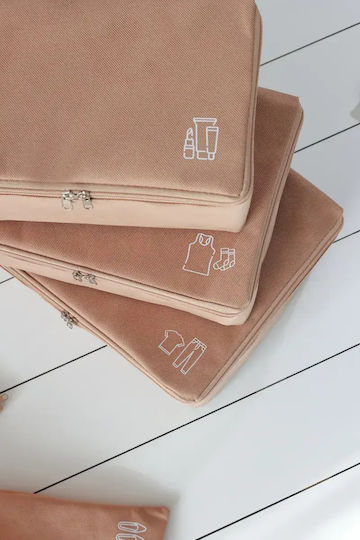 SteweHome Set de Organizatoare de Depozitare pentru Valiză Călătorii 6 Bucăți Poliester 25x40 Cm