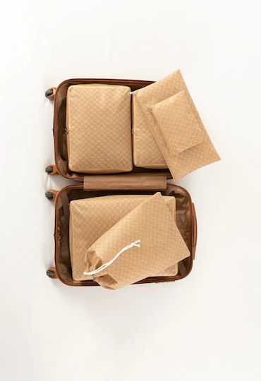 SteweHome Set de Organizatoare de Depozitare pentru Valiză Călătorii 6 Bucăți Poliester 25x40 Cm