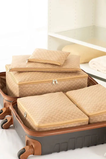 SteweHome Set de Organizatoare de Depozitare pentru Valiză Călătorii 6 Bucăți Poliester 25x40 Cm