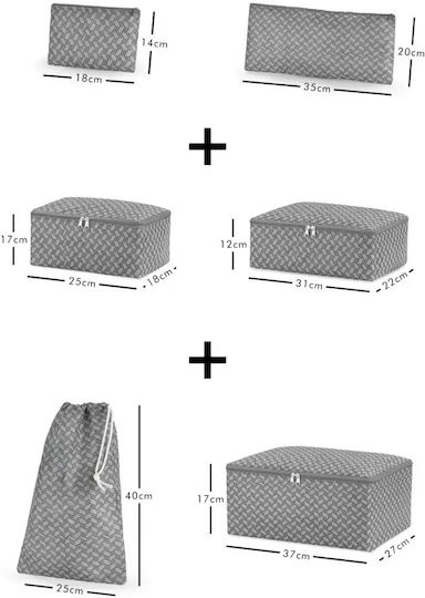 SteweHome Gepäckzubehör Organizer-Koffer Reise 6 Stück Polyester 25x40 cm