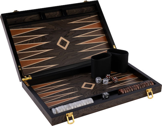 Engelhart Wooden Backgammon with Pawns 39x50cm