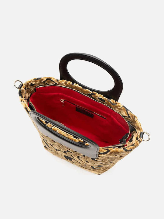 Cassandra Medium Fabric Women's Bag Gold