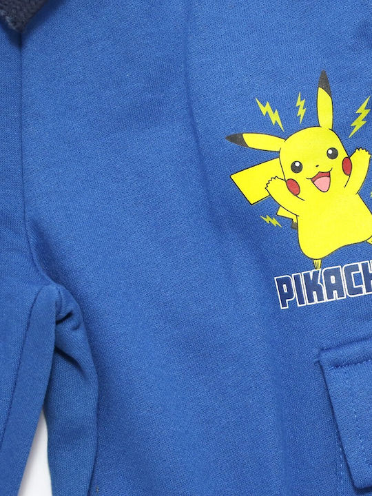 Kids Sweatpants With Jacket With Top Blue