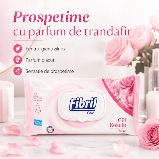 Fibril Șervețele Umede Bebe Fără Alcool și Parabeni 120 Bucăți
