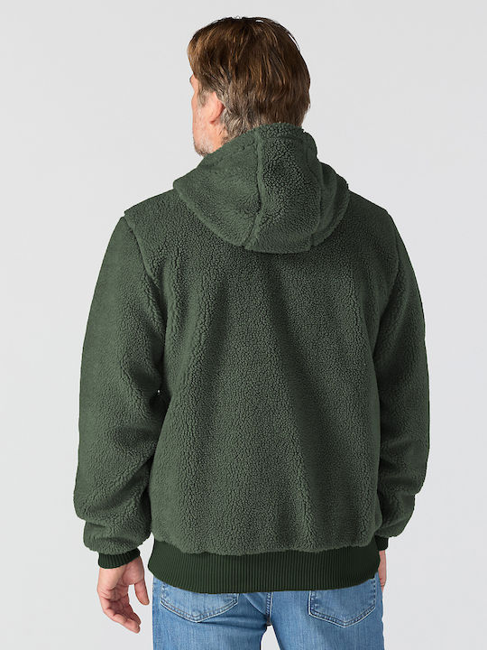 Herren Sweatshirt mit Kapuze Forestry Green