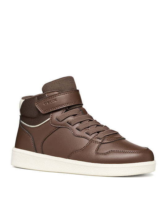 Geox Kids Sneakers High Anatomic Brown