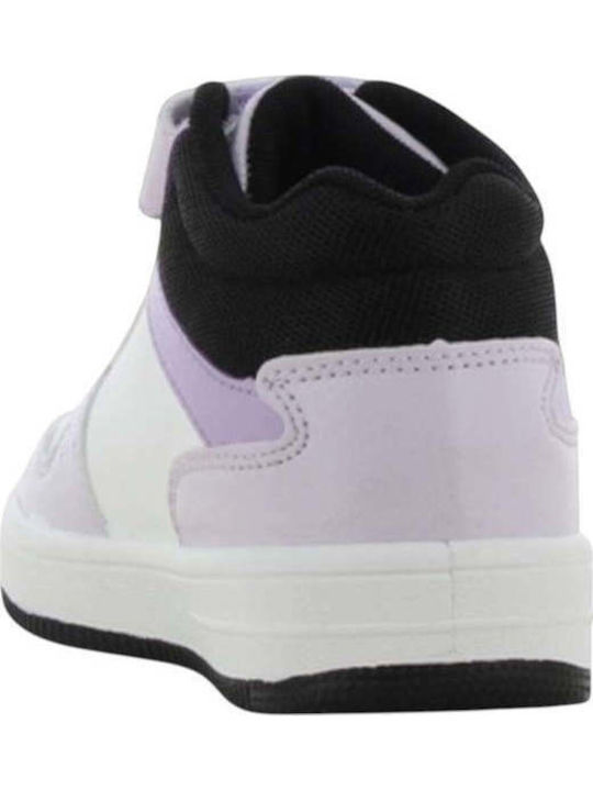 Kinder Sneaker Hoch Anatomisch mit Bügel- und Schleifenverschluss Weiß