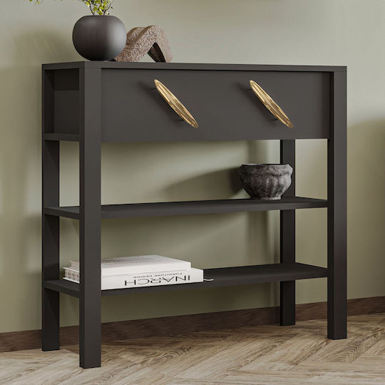 Henric Wooden Console Anthracite L90xW30xH85cm